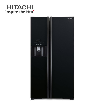 ตู้เย็น Hitachi Side By Side ระบบ inverter ขนาด 21.3 คิว (604 ลิตร) รุ่น R-S600GP2TH (GLASS BLACK)