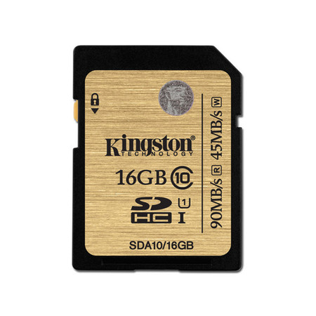 Kingston 16GB SDHC Class 10 UHS-I 90r/45w MB/S (SDA10/16GB)