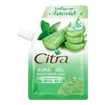 เจลบำรุงผิวกาย ซิตร้าเฟรชไวท์ออร่า 35 มล.