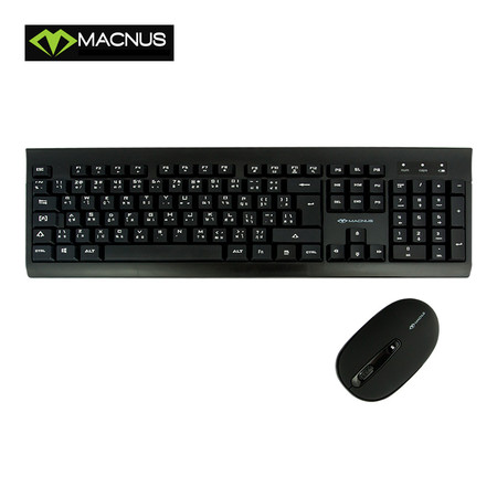 MACNUS Model MN-MK29 2.4 GHz.Wireless Keyboard & Mouse Combo Set