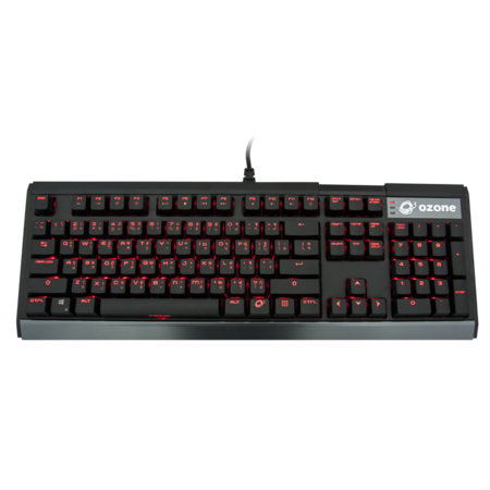 OZONE STRIKE GEN X30 RED LED BACKLIT THAI CYBER MECHANICAL PRO GAMING KEYBOARD LED COLOR MAPS