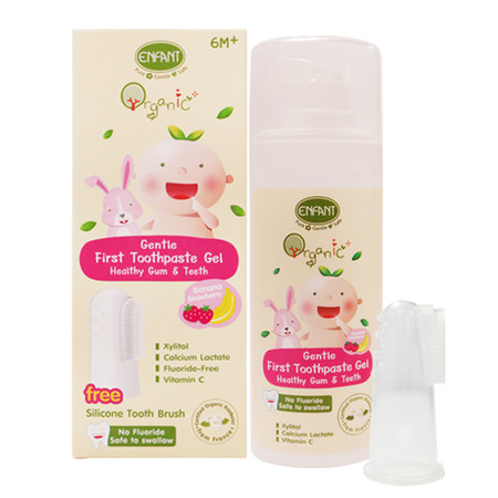 ENFANT ORGANIC PLUS GENTLE FRIST TOOTHPASTE GEL 6 Month up 30 ML ยาสีฟันเพื่อเริ่มต้นดูแลช่องปาก