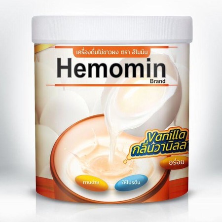HEMOMIN VANILLA FLAVOURED EGG WHITE POWDER BEVERAGE 400 G.