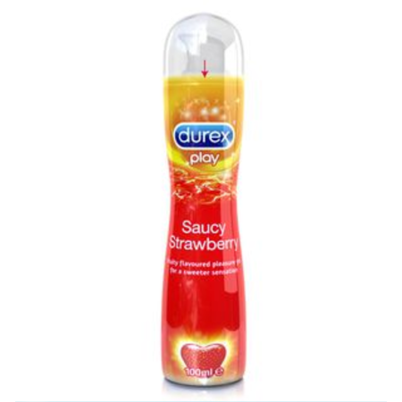 Durex Play Strawberry 100 ml. เจลหล่อลื่นกลิ่นสตอเบอร์รี่