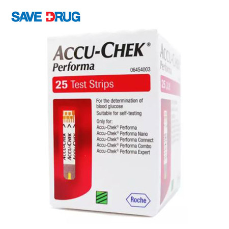 ACCU-CHEK PERFORMA TEST STRIP 25'S แผ่นตรวจวัดระดับน้ำตาล