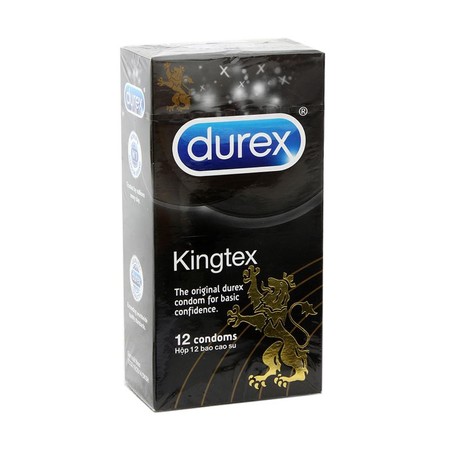DUREX KINGTEX 12 pcs ขนาด 49 มม.
