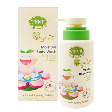 ENFANT ORGANIC PLUS BODY WASH 300 ML (PUMP) ครีมอาบน้ำ สูตรน้ำนมวานิลลา