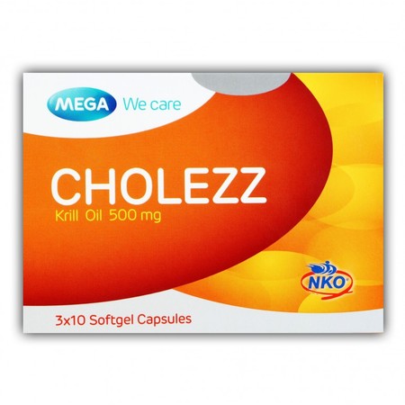 Mega We Care Cholezz (Krill Oil 500 mg.)
