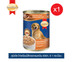 สมาร์ทฮาร์ท อาหารสุนัขกระป๋อง เนื้อไก่พร้อมไส้กรอกรมควัน 400g x1 กระป๋อง / SmartHeart Canned Dog Food Chicken with Smoked Sausage 400g x1 Can