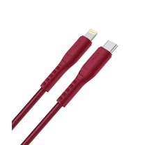 Uniq สายชาร์จ รุ่น Flex USB-C To Lightning Cable MFi 1.2M - Red