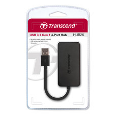 Transcend HUB 4 ports USB 3.0 : TS-HUB2K : Transcend (สินค้ารับประกัน 2 ปี) - สินค้ามีใบกำกับภาษี