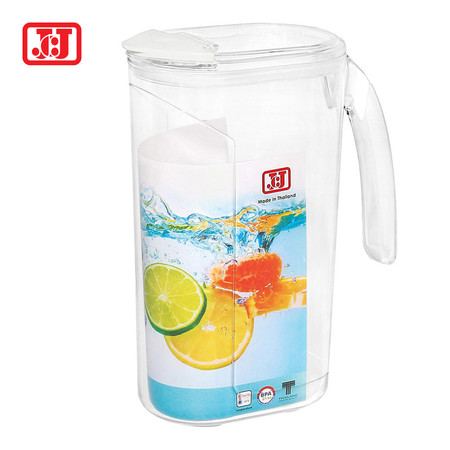 JCJ เหยือกน้ำพลาสติกมีฝาปิด 2000 ml. รุ่น 1301 - สีขาว