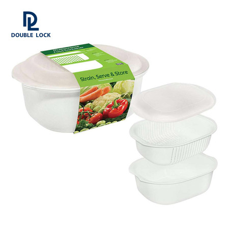 JCJ กล่องไมโครเวฟสำหรับอุ่นอาหาร ขนาด 3300 มล. รุ่น 2507 - สีขาว