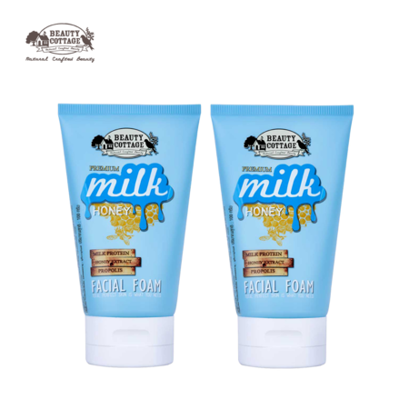 (แพ็คคู่) PREMIUM MILK HONEY FACIAL FOAM (100G.)