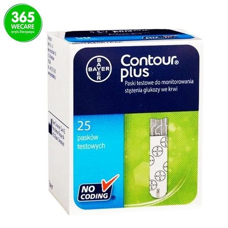 CONTOUR Plus แผ่นตรวจน้ำตาล