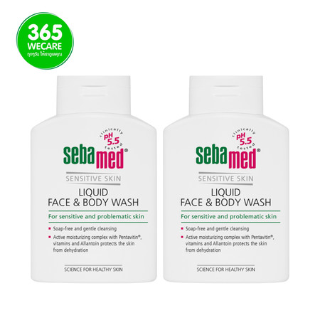 1 แถม 1 Sebamed Liquid Face & Body Wash 200 ml.+200 ml.