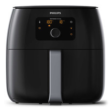 Philips หม้อทอดไร้น้ำมัน Twin TurboStar XXL HD9650 (สีดำ)