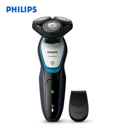PHILIPS AquaTouch เครื่องโกนหนวดไฟฟ้าแบบเปียกและแห้ง รุ่น S5070 (3 หัวกันน้ำ)