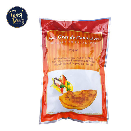 Frozen Duck Foie Gras Pre Slice 40-60 g.