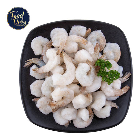 Frozen Raw Peeled Deveined Tail On White Shrimp 41/50 lb.