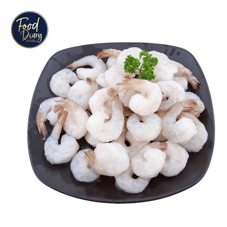 Frozen Raw Peeled Deveined Tail On White Shrimp 26/30 lb.