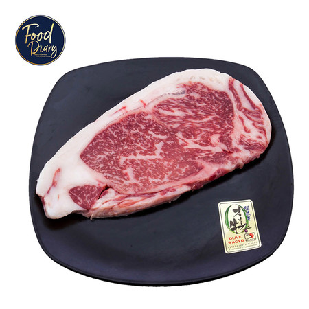 OLIVE WAGYU STRIPLOIN เนื้อสันนอกวากุนำเข้าจากญี่ปุ่น 350 G.