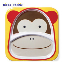 Skip Hop จานดีไซน์น่ารัก Zoo Divided Plate Monkey Style