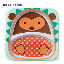 Skip Hop จานดีไซน์น่ารัก Zoo Divided Plate Hedgehog Style