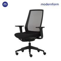 Modernform เก้าอี้สำนักงาน รุ่น TR พนักพิงกลาง มีระบบโยกเอน Natural Glide พนักพิงตาข่ายสีดำ