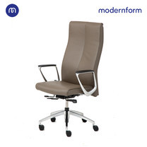 Modernform เก้าอี้ผู้บริหาร ระดับพรีเมี่ยม รุ่น Series12 หุ้มหนังแท้ สีน้ำตาลเข้ม