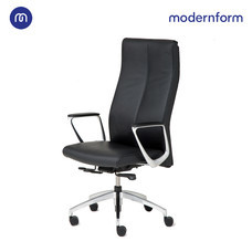 Modernform เก้าอี้ผู้บริหาร ระดับพรีเมี่ยม รุ่น Series12  หุ้มหนังแท้ สีดำ