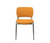 Modernform เก้าอี้เอกนประสงค์ รุ่น B-One (04) พนักพิงกลาง พลาสติก เฟรมขาว ขาโครเมี่ยม เบาะผ้าสีส้ม