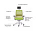 Modernform เก้าอี้ Steelcase ergonomic รุ่น Think v2 Platinum พนักพิงสูง สีเขียว ปรันเอนได้ 4 ระดับ เก้าอี้เพื่อสุขภาพ