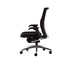 Modernform เก้าอี้เพื่อสุขภาพ รุ่น VENTO เบาะผ้าดำ พนักพิงตาข่ายดำ