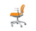 Modernform เก้าอี้เอนกประสงค์ รุ่น B-One (S01) พนักกลาง พลาสติก เฟรมขาว ขาไนลอน เบาะผ้าสีส้ม