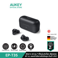 AUKEY EP-T35 Portable Sport True Wireless Earbuds หูฟังสปอร์ต หูฟังไร้สาย , 10mm driver, Bluetooth 5.1 IPX7 รุ่น EP-T35