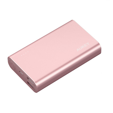 AUKEY Power Bank Quick Charge 3.0 10050 mAh Aluminium Premium รุ่น PB-AT10-PINK
