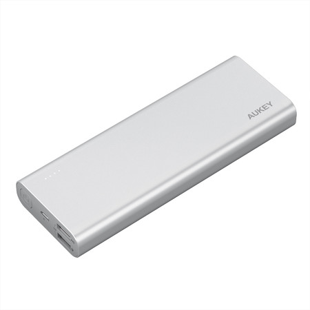 AUKEY Power Bank Quick Charge 3.0 20100 mAh Aluminium Premium Power Bank รุ่น PB-AT20-GREY