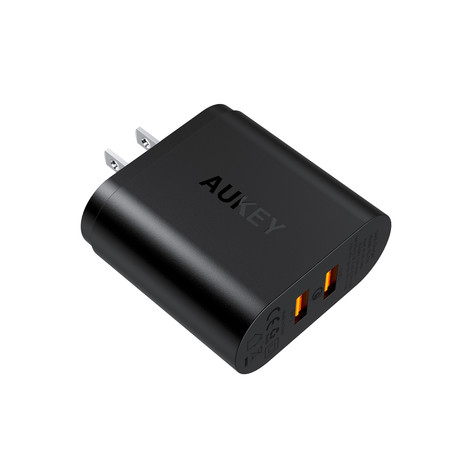 Aukey Adapter Dual QC 3.0 USB WC QC 3.0 + QC 3.0 PA-T16