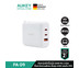 AUKEY PA-D9 หัวชาร์จเร็ว Swift Mix 3-Port 65W PD Wall Charger รองรับเทคโนโลยี PPS, PD รุ่น PA-D9