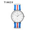 Timex นาฬิกาข้อมือผู้ชายและผู้หญิง รุ่น TM-TW2P91100 สายไนลอน สีฟ้า/แดง