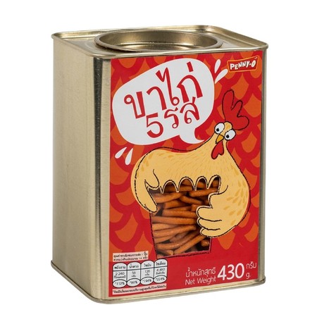 ขนมปี๊บ ขาไก่ 5 รส ตราเพนนีโอ SKU 611545