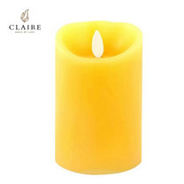 CLAIRE เทียน LED 4 นิ้ว รุ่น Wax Vanilla - สีเหลือง