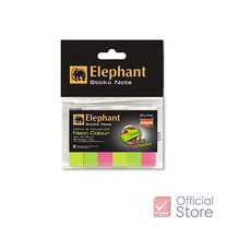 Elephant กระดาษโน้ต กาวในตัว อินเด็กซ์ ตราช้าง นีออน 12 x 50 มม. (80 แผ่น)