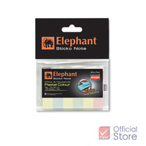 Elephant กระดาษโน้ต อินเด็กซ์ ตราช้าง สีอ่อน 12 x 50 มม. (100 แผ่น)
