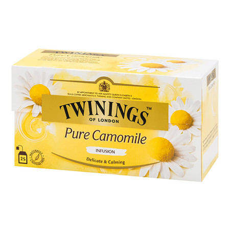 ชาอังกฤษ 1 กรัม (กล่อง25ซอง) ทไวนิงส์ Pure Flower Camomile