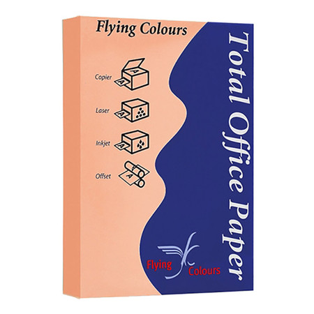 กระดาษสีถ่ายเอกสาร ฟลายอิ้ง No.17 80/500 A4 สีส้ม