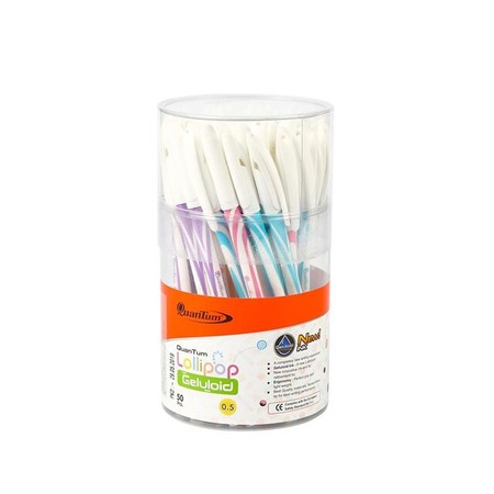 ปากกาลูกลื่น ควอนตั้ม Geluliod LOLLIPOP 0.5 มม. สีน้ำเงิน
