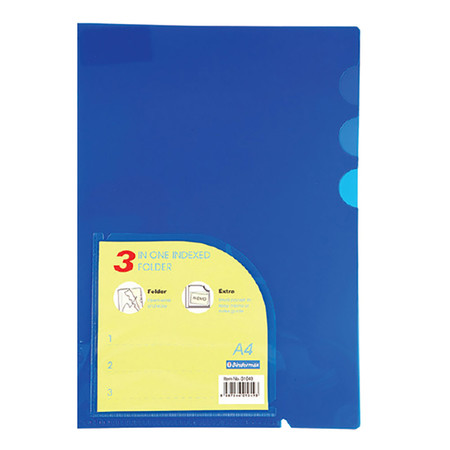 แฟ้มซอง ไบน์เดอร์แม็กซ์ 01049 A4 3 ช่อง สีน้ำเงิน