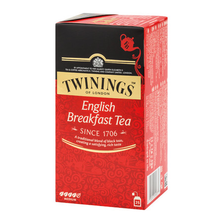 ชาอังกฤษ 2 กรัม (กล่อง25ซอง) ทไวนิงส์ English Breakfast